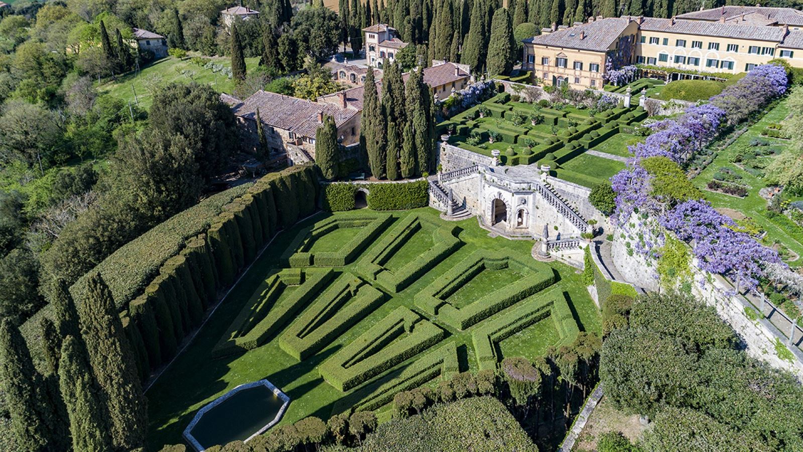 Tuin van Villa La Foce, Siena